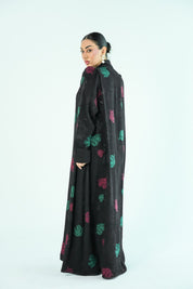 S02 - Saaib Abaya-custom abayas, luxury abayas, elegant abayas, modest fashion, bespoke abayas, handmade abayas, Qatar fashion